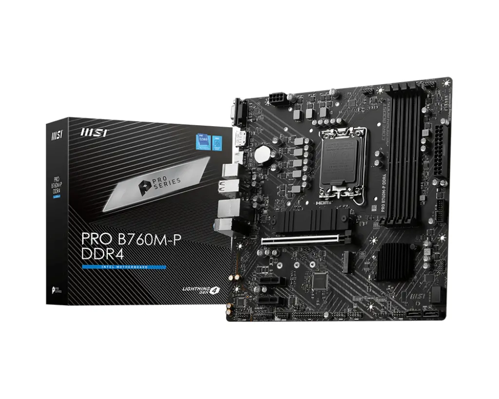 B760M-P DDR4 PRO 4600MHZ 1XHDMI 1XDP 2XM.2 USB 3.2 ATX 1700P (12. / 13. VE 14. NESİL İŞLEMCİ UYUMLU)