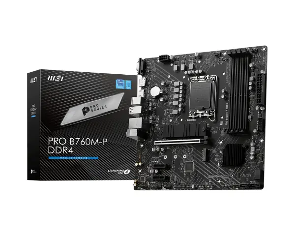 B760M-P DDR4 PRO 4600MHZ 1XHDMI 1XDP 2XM.2 USB 3.2 ATX 1700P (12. / 13. VE 14. NESİL İŞLEMCİ UYUMLU)