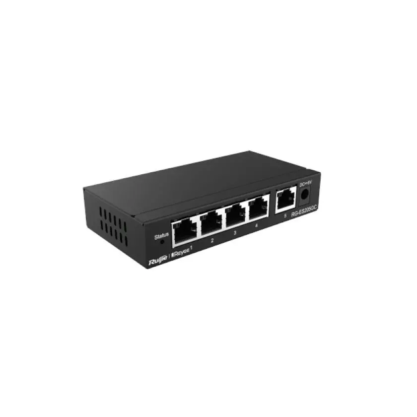 REYEE RG-205GC 5 PORT 5x10/100/1000 DESKTOP YONETILEBILIR SWITCH