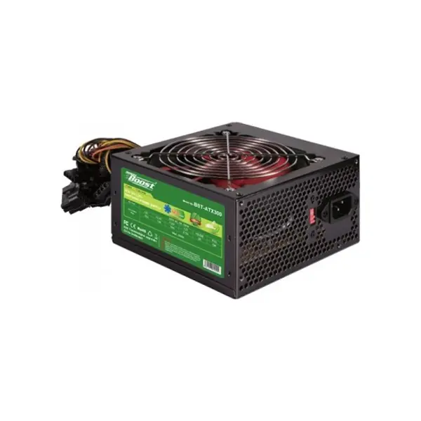 BST-ATX300R 300w, PPFC 12cm Kırmızı Fanlı ATX PSU (Retail Box)