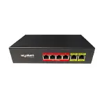 POE-4002-48W 4 PORT 10/100 + 2 PORT 10/100 RJ45 UPLINK POE SWITCH(REALTEK CHIPSET)-1