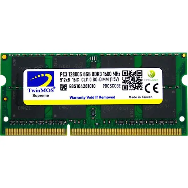 8 GB DDR3 1600MHz 1.5V SODIMM (MDD38GB1600N)