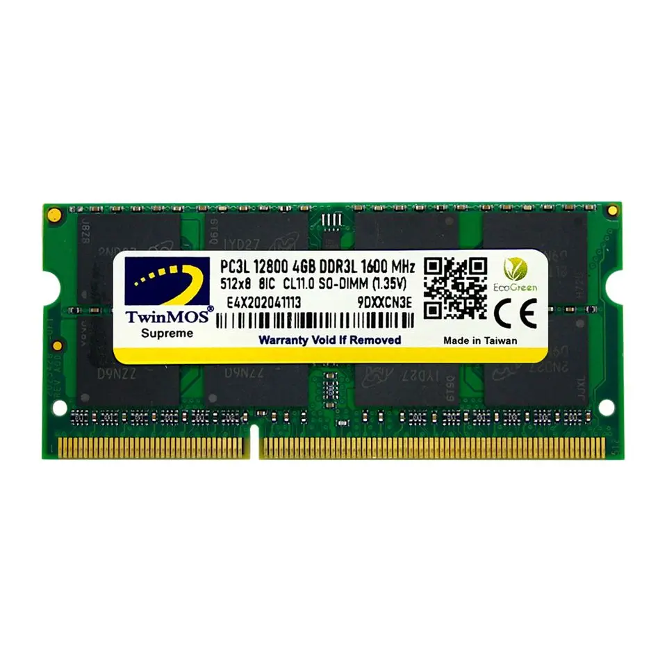 4 GB DDR3 1600MHz 1.35V LOW VOLTAGE SODIMM (MDD3L4GB1600N)