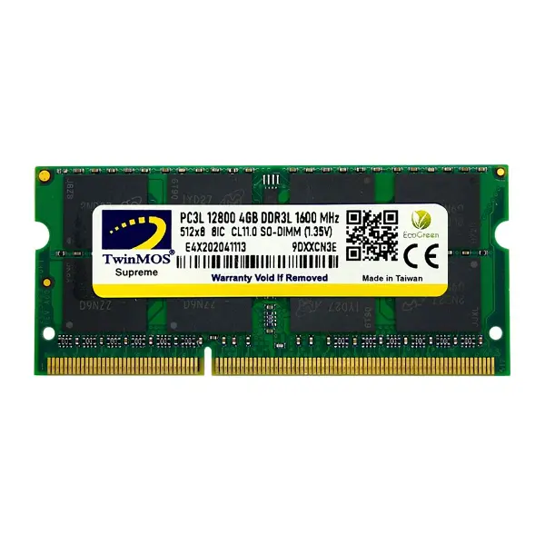 4 GB DDR3 1600MHz 1.35V LOW VOLTAGE SODIMM (MDD3L4GB1600N)