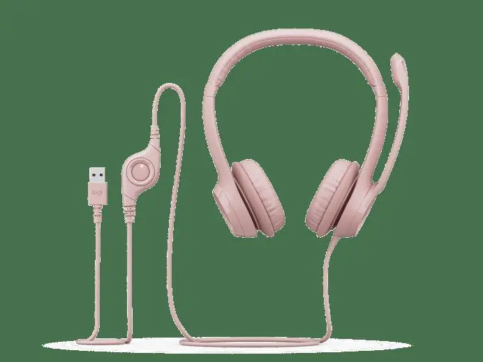 H390 USB KULAKLIK PUDRA PEMBE 981-001281