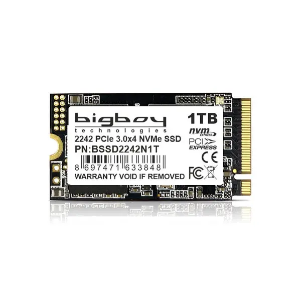 1TB 22x42mm PCIe 3.0 x4 M.2 NVMe Notebook SSD