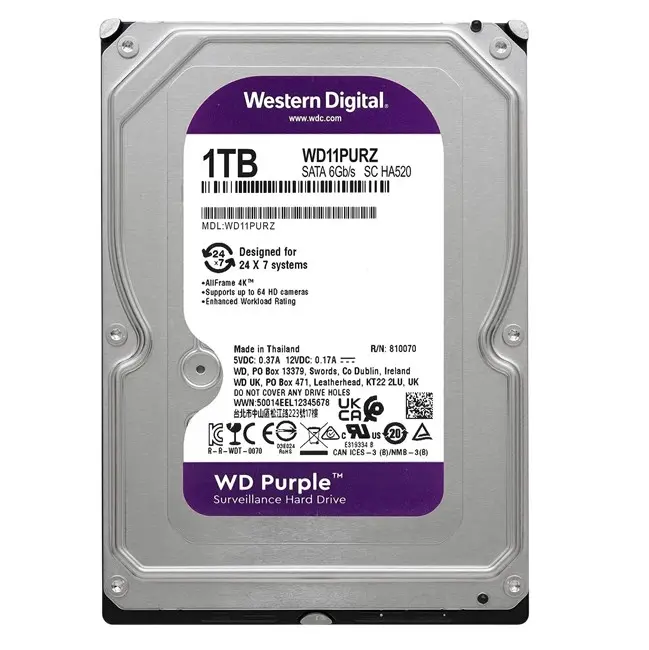 Purple 1TB 5400Rpm 64MB -WD11PURZ