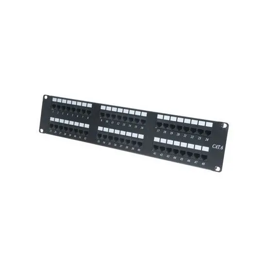-P48UTP UTP CAT6 2U 48 PORT PATCH PANEL DOLU