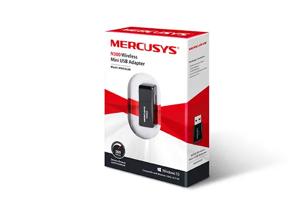 MERCUSYS MW300UM 300MBPS KABLOSUZ ADAPTÖR