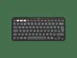 K380S, Pebble Keys 2, Siyah, 920-011859, Bluetooth, Türkçe, Q, Multimedya, Mini Klavye-1