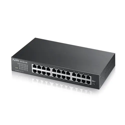 GS1100-24E V3, 24Port, GigaBit, Yönetilemez, Sessiz, Rackmount Switch