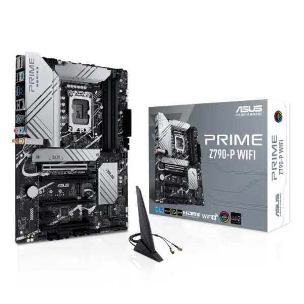 PRIME Z790-P WIFI, 4xDDR5, 3x M.2, HDMI, DP, Type-C, Wi-Fi 6, Bluetooth 5.2, 12-13.Nesil, LGA1700 Soket, ARGB Gaming Anakart