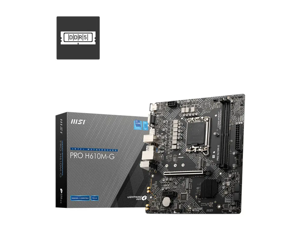 PRO H610M-G DDR5 5600MHZ MATX 1700