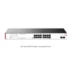 Magic BS218F-HP, 18 Port, GigaBit, 16 Port PoE, 225W, 2 Port GigaBit Uplink, +2 Port GigaBit SFP, Metal Kasa, Yönetilemez, Rack Mount Switch-1