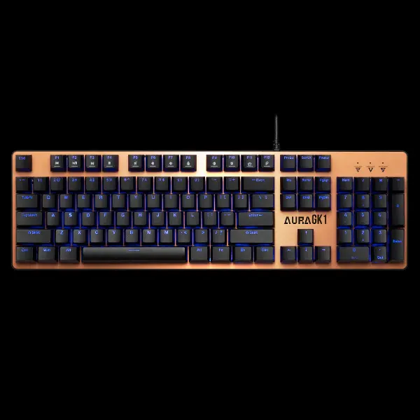 AURA GK1, USB Kablolu, İngilizce,  Çok Renkli Arka Aydınlatma, Red Mekanik Switch, Brown Edition, Gaming Klavye