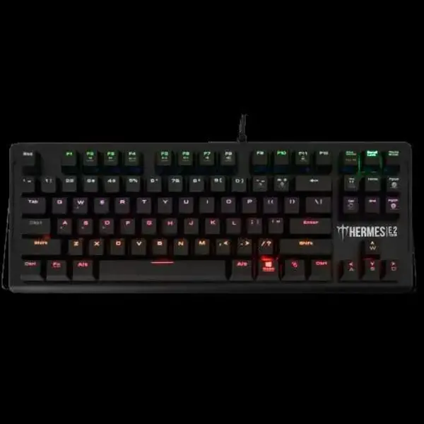 HERMES-E2, USB Kablolu, İngilizce,  Mekanik Switch, 7 Renk, Gaming Klavye