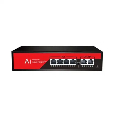 EZ-04PSF-FG 4xGE 2x1GE YÖNETİLEMEZ GİGABİT POE SWİTCH (65 WATT)