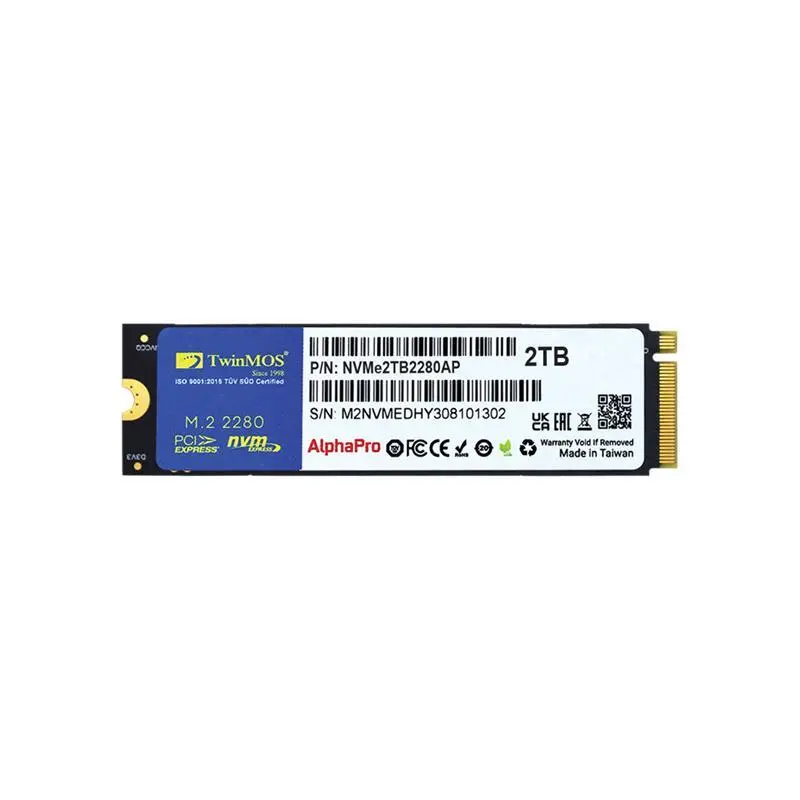 2 TB M.2 PCIE NVME 3600/3250 NVME2TB2280AP