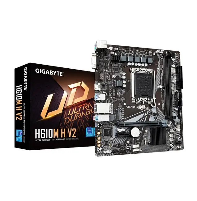 H610M H V2 rev.1.0, 5600MHz, 2xDDR5, M.2, D-SUB, HDMI, 12-13.Nesil, LGA1700 Soket, Anakart