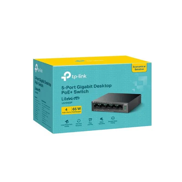 LS105GP 5 PORT 10/100/1000 POE SWITCH