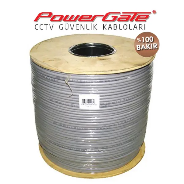 PRO 500mt, 2+1 (2x0,50+0,33) %100Bakır, CCTV Güvenlik Kablosu