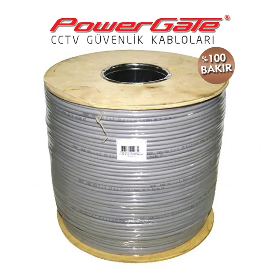 PRO 500mt, 2+1 (2x0,50+0,33) %100Bakır, CCTV Güvenlik Kablosu