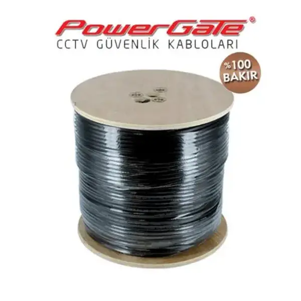 OUT 500mt, 2+1 (2x0,50+0,33) %100Bakır, DIŞ ORTAM CCTV Güvenlik Kablosu