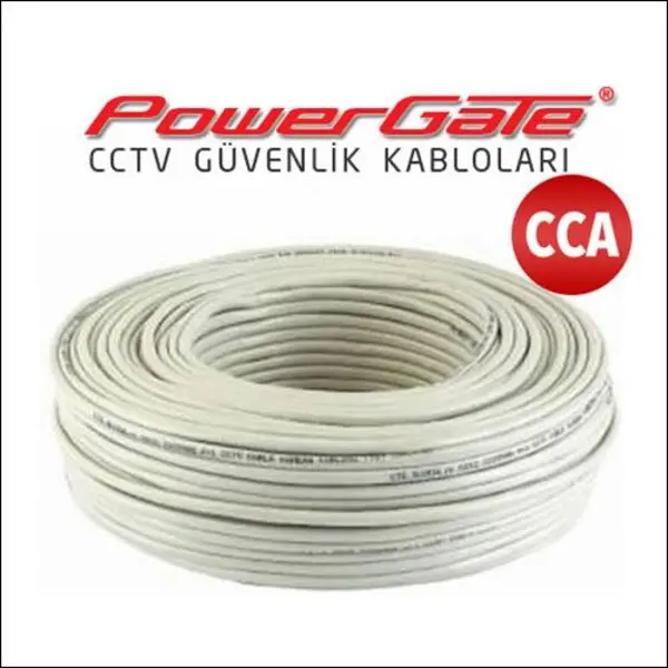 CELL 100mt, 2+1 (2x0,22+0,25) CCA,  CCTV Güvenlik Kablosu