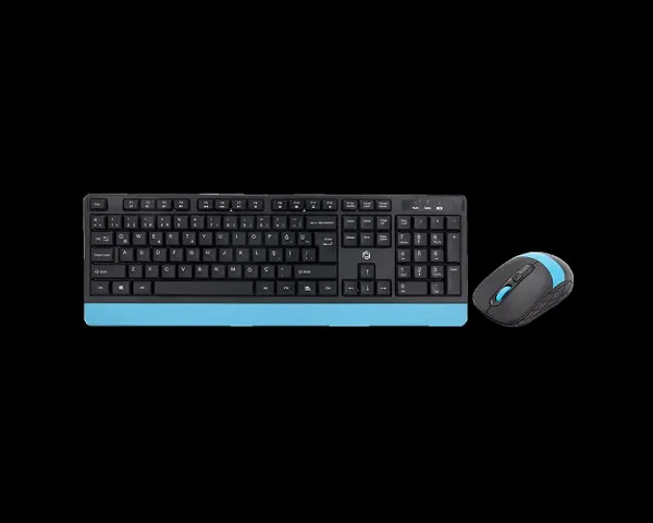 FK-4885QU MM Q TR Kablosuz Klavye Mouse Set Siyah-Mavi