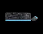 FK-4885QU MM Q TR Kablosuz Klavye Mouse Set Siyah-Mavi-1