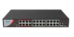 NS-0326P-230(B) 24XFE+1XGE+1XGE/SFP YONETİLEMEZ 230W POE SWİTCH-1
