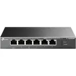 TL-SG1006PP 6 Port, GigaBit, Metal Kasa, 4 Port PoE, 64W, Yönetilemez, Masaüstü Switch-1