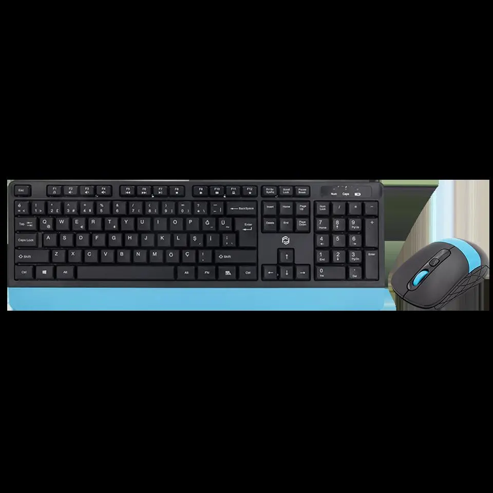 FK-4885QU KABLOSUZ KLAVYE MOUSE SET MAVİ