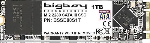 BSSD80S1T 1TB 22x80mm M.2 Sata 3 Notebook SSD