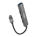SW-U324 3*USB2.0, 1*USB3.0 TYPE-C METAL USB HUB ÇOKLAYICI-1