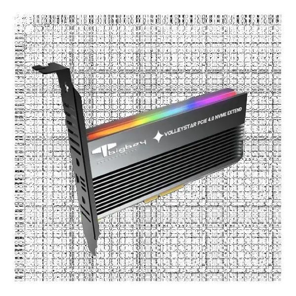 PCIe 4.0 x4 M.2 x4 Soğutuculu RGB 1xNVMe Çevirici Ünite