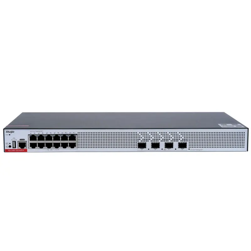RG-CS83-12GT4XS-P 8 PORT 10/100/1000 8 PORT POE/POE+ 4-PORT 1G/10G SFP+ 370W LAYER 3 YÖNETİLEBİLİR +CLOUD MANAGED RACK MOUNT SWI