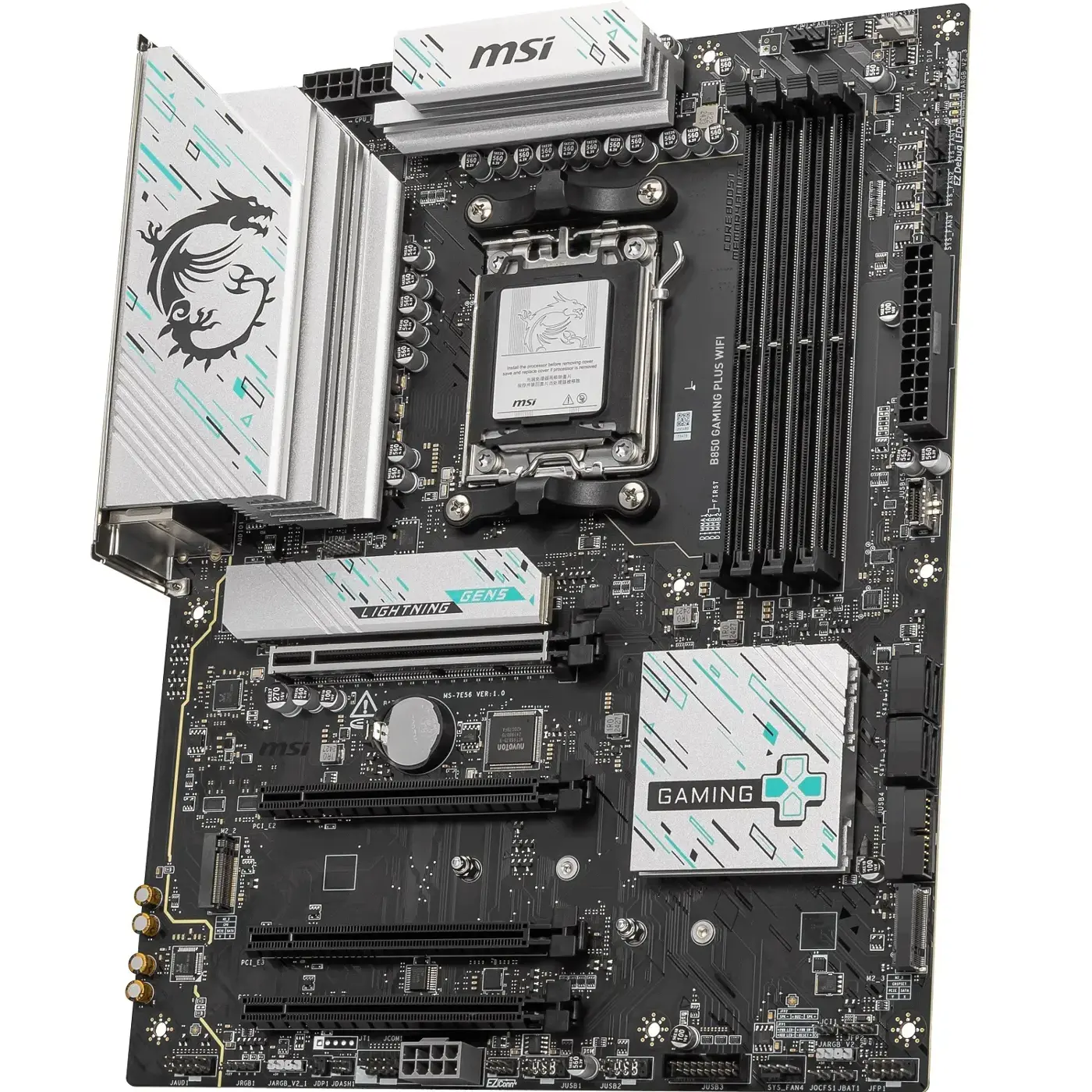 B850 GAMING PLUS WIFI B850 Chipset AM5 Socket DDR5 8200MHZ(OC) DP 3x M.2 USB 10Gbs 5G LAN WI-FI 7 ATX