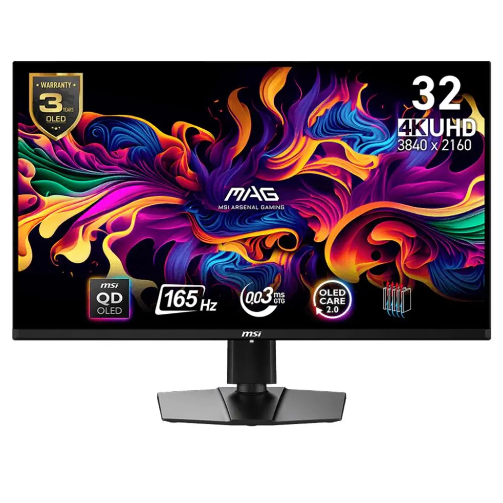 31.5 MAG 321UP QD-OLED 3840x2160 (UHD) 16:9 FLAT 1500R VA 165HZ 0.03MS FREESYNC PREMIUM GAMING MONITOR