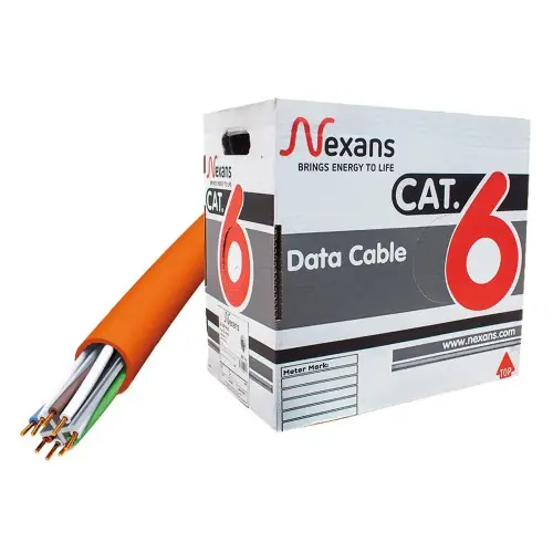 NEX1611TFA, CAT6, 305M, 23AWG (0,58mm), UTP, %100 Bakır, LSZH Halogen Free, Kablo (Turuncu)