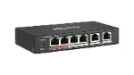NS-0106P-35 4XFE + 2XGE YÖNETİLEMEZ 35W POE SWİTCH-1