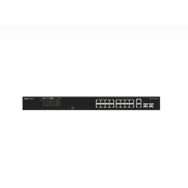 REYEE RG-ES118FGS-LP 16 PORT 10/100 16 PORT POE 2 X COMBO UPLINK 120W YONETILEMEZ RACK MOUNT SWITCH
