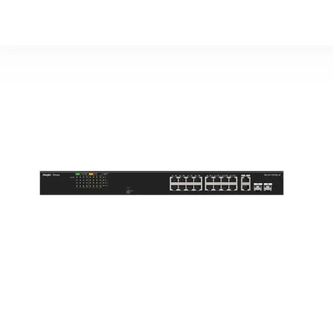 REYEE RG-ES118FGS-LP 16 PORT 10/100 16 PORT POE 2 X COMBO UPLINK 120W YONETILEMEZ RACK MOUNT SWITCH