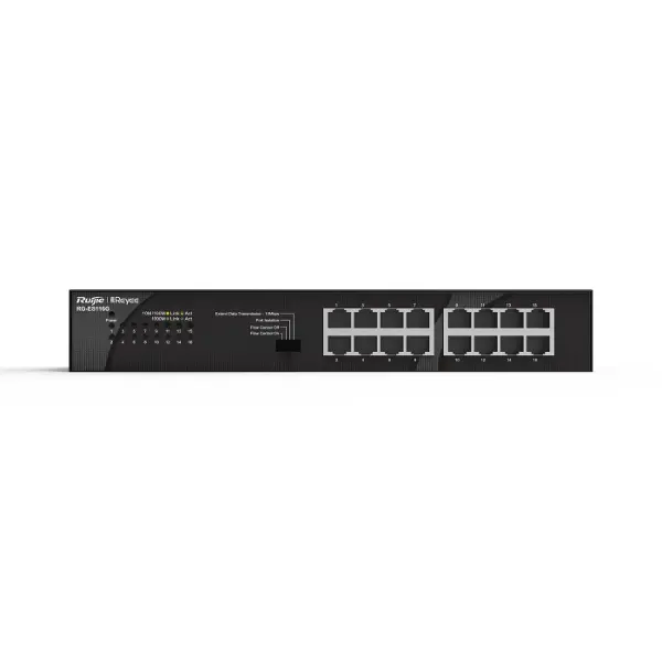 REYEE RG-ES116G-L 16 PORT 10/100/1000 YONETILEMEZ RACK MOUNT SWITCH METAL KASA