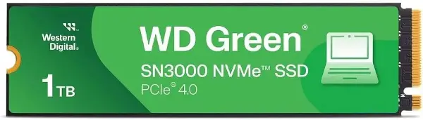 WDS100T4G0E 1TB SN3000 GREEN M.2 GEN4 NVMe 5000 - 4200 MB/s
