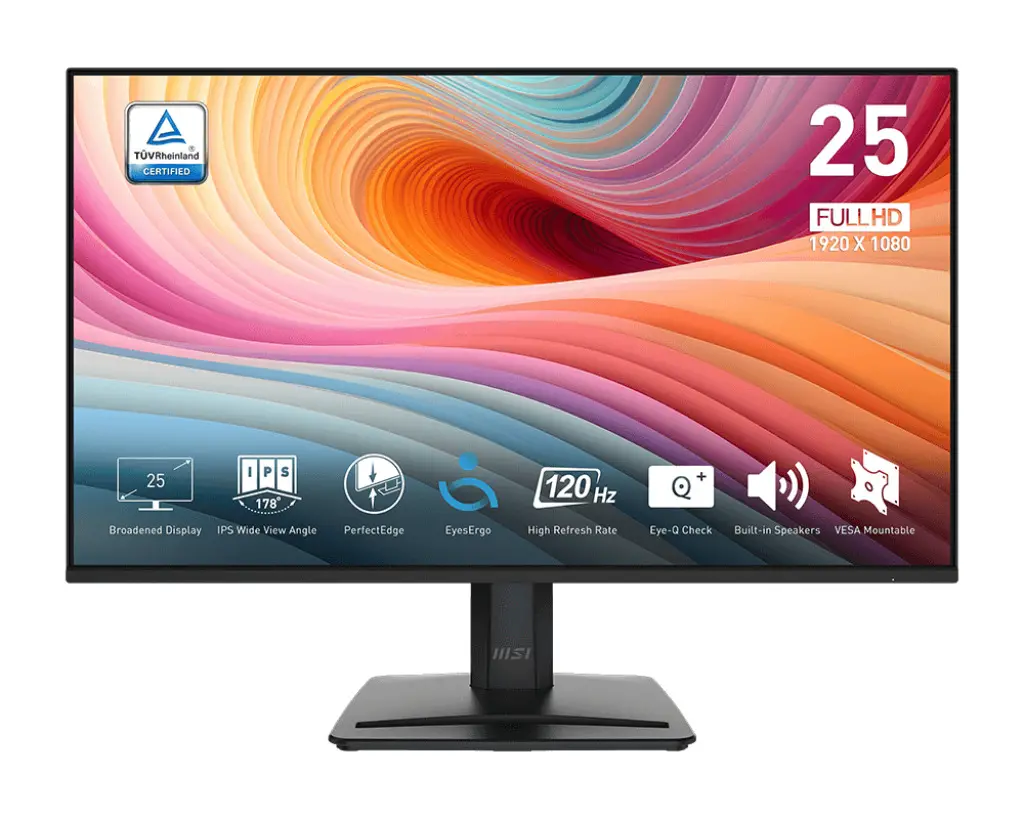 24.5 PRO MP251 E2 1920x1080 (FHD) 16:9 FLAT IPS 120HZ 1MS ADAPTIVE-SYNC SIYAH MONITOR