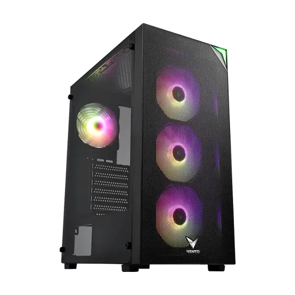 VG3400S PSU YOK 4x12CM RGB FAN ATX MESHED PANEL 2xUSB2.0/1xUSB3.0 SİYAH GAMING KASA