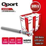 Q-CAT6Y 305 METRE 23AWG GRI CAT6 UTP PE KABLO-1