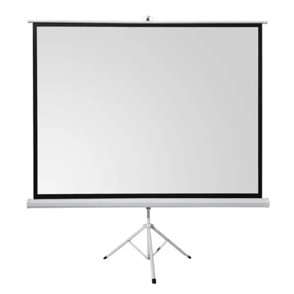 TPP-200, 200x200, TRIPOD, PROJEKSİYON PERDESİ, Arkası Siyah Fonlu, Taşınabilir Ayaklı Model