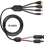 4 IN 1 CABLE GÜNEŞ ENERJİSİ İSTASYONU JENERATÖRÜ VE GÜNEŞ PANELİ İÇİN ANDERSON ADAPTÖR-1